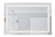 Craftmade MIR115-W - 48''x32'' LED Rectangular Mirror, 3000K with Defogger, Touch Button for ON/OFF, Dimm