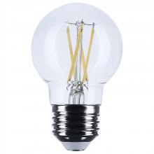 Satco Products Inc. S12480 - 5.5 Watt G16.5 LED; Medium Base; Clear; 5000K CCT; 120 Volt