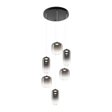 Matteo Lighting C37406MBSM - Refrax Matte Black Pendant