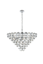 Elegant 1050D32C - Adaline 32 inch Chandelier in Chrome