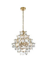 Elegant 1050G20SG - Adaline 20 inch Chandelier in Satin Gold