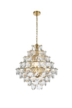 Elegant 1050G24SG - Adaline 24 inch Chandelier in Satin Gold