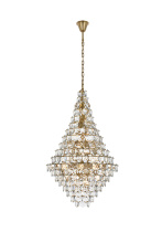 Elegant 1050G36SG - Adaline 36 inch Chandelier in Satin Gold