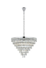Elegant 1060D36C - Josephine 36 inch Round Chandelier in Chrome