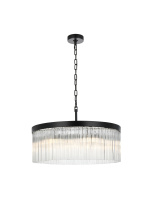 Elegant 1070D24BK - Harlow 24 inch Chandelier in Black