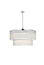Elegant 1070D32C - Harlow 32 inch Chandelier in Chrome