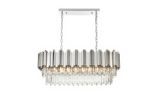 Elegant 3401G36C - Willow 36 inch Chandelier in Chrome