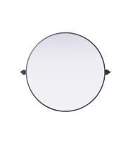 Elegant MR6G30BLK - Amoura 30x30 Pivot Mirror in Black