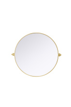 Elegant MR6G30BRA - Amoura 30x30 Pivot Mirror in Brass