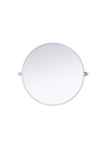 Elegant MR6G30SIL - Amoura 30x30 Pivot Mirror in Silver