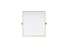 Elegant MR6H2730BRA - Amoura 27x30 Pivot Mirror in Brass