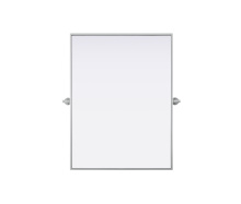 Elegant MR6H2736SIL - Amoura 27x36 Pivot Mirror in Silver