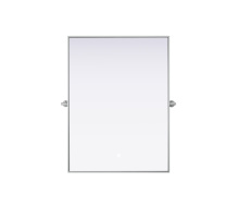 Elegant MR6H4030SIL - Amoura 40x30 Pivot Mirror in Silver