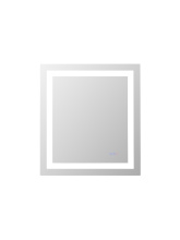Elegant MRE82730 - Riven 30x27 LED Mirror, Adjustable Color 3000K/4200K/6400K
