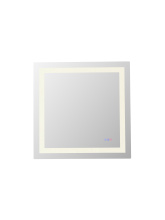 Elegant MRE83030 - Riven 30x30 LED Mirror, Adjustable Color 3000K/4200K/6400K