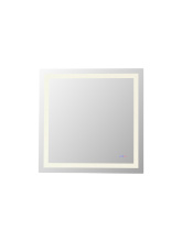 Elegant MRE83636 - Riven 36x36 LED Mirror, Adjustable Color 3000K/4200K/6400K