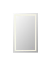 Elegant MRE83648 - Riven 48x36 LED Mirror, Adjustable Color 3000K/4200K/6400K