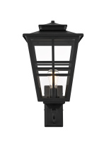 Elegant OD303W24BK - Macon 12 inch Outdoor Wall sconce in Black