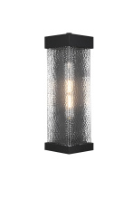 Elegant OD370W16BK - Swain 6.5 inch Outdoor Wall sconce in Black