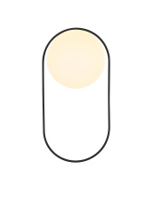 Elegant OD403W12BK - Silas 6 inch Outdoor Wall Sconce in Black