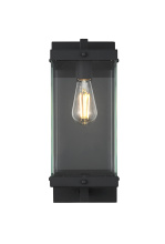 Elegant OD408W17BK - Julien 7 inch Outdoor Wall Sconce in Black