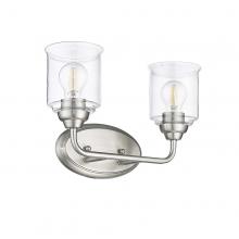 HOMEnhancements 21462 - Acheron 2-Light Clear Glass Vanity - NK