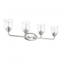 HOMEnhancements 21474 - Acheron 4-Light Clear Glass Vanity - NK